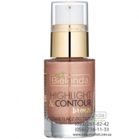 Bielenda Хайлайтер HIGHLIGHT & CONTOUR для лица BRONZE- медный 15 мл