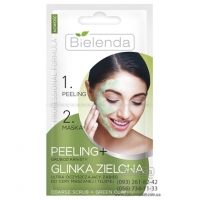 Bielenda энзимный пилинг+зеленая глинка 2*5 г